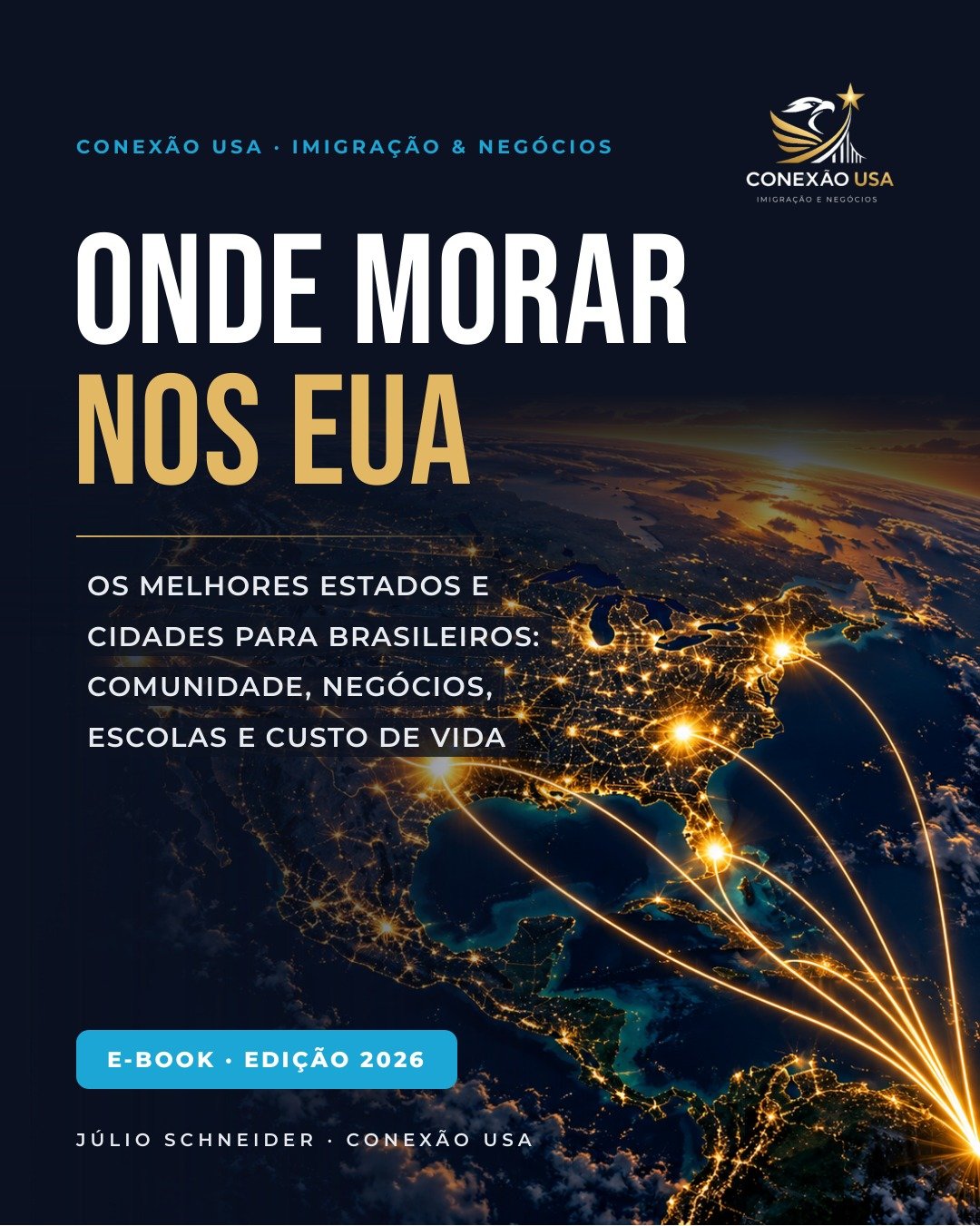 Capa do e-book Onde morar nos EUA